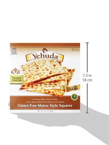 Yehuda, Matzo Toasted Onion Matzo Squares, Gluten Free, 10.5 oz