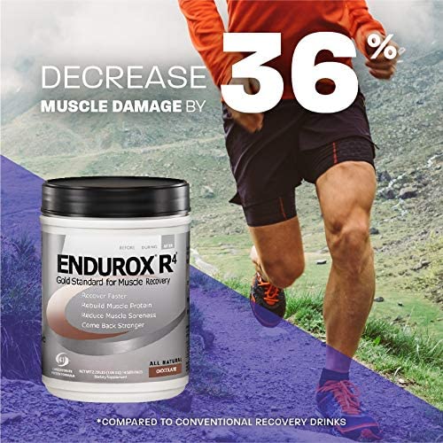 PacificHealth Endurox R4, Post Workout Recovery Drink Mix with Protein, Carbs, Electrolytes and Antioxidants for Superior Muscle Recovery, Net Wt. 2.29 lb, 14 Serving (Chocolate)