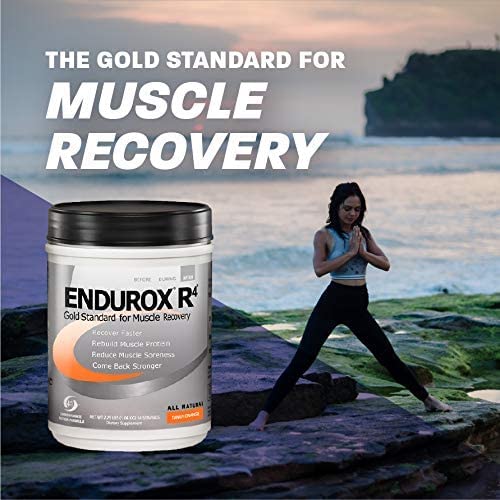 PacificHealth, Endurox R4, Post Workout Recovery Drink Mix with Protein, Carbs, Electrolytes and Antioxidants for Superior Muscle Recovery, 2 Pack with Free Shaker Bottle (Tangy Orange)
