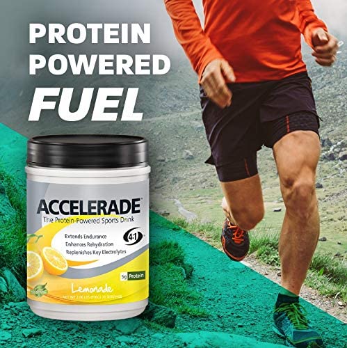 PacificHealth Accelerade, All Natural Sport Hydration Drink Mix with Protein, Carbs, and Electrolytes for Superior Energy Replenishment - Net Wt. 2.06 lb, 30 Serving (Lemonade)