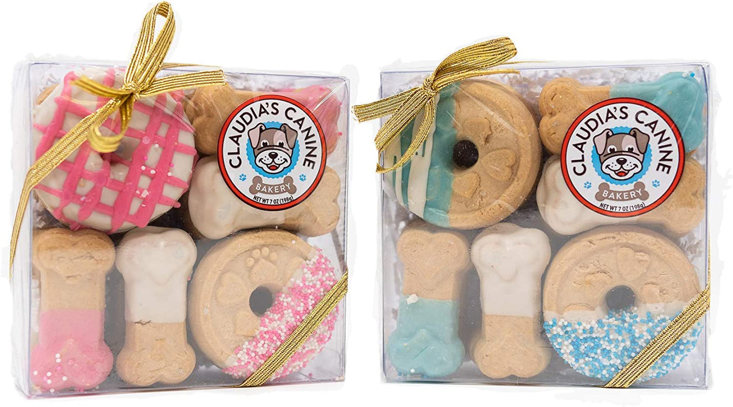 Claudia's Canine Bakery, Blue Buddies Signature Gift Box of Gourmet Dog Cookie