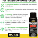 Harris, 12 Week Indoor Insect Fogger, 3 Pack, for Roaches, Fleas, Ticks, Mosquitos, Spiders and More