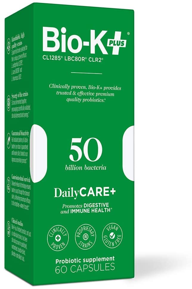 Bio-K+, DailyCare+ Probiotic 50 Billion Bacteria, 60 caps