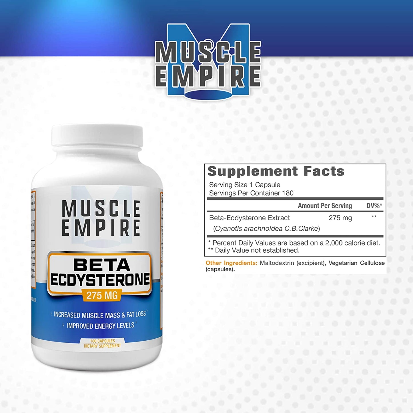 Muscle Empire, Beta-Ecdysterone 275mg 180ct