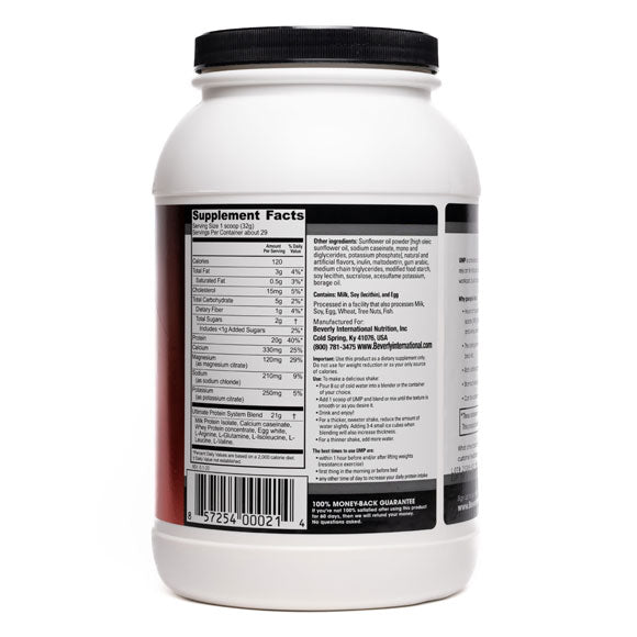 Beverly International UMP Protein Powder, Vanilla. Unique Whey-Casein Ratio Builds Lean Muscle. Easy to Digest. No Bloat. (32.8 oz) 2lb .8 oz